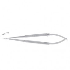 Micro Needle Holder Curved Stainless Steel, 18.5 cm - 7 1/4"